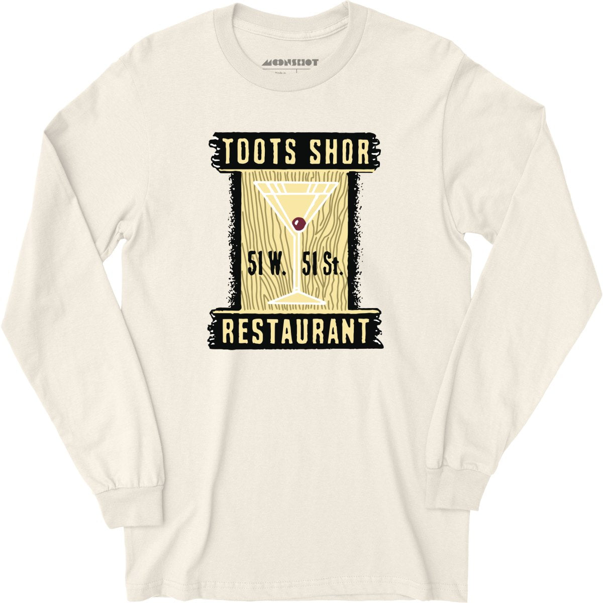 Toots Shor - Manhattan, NY - Vintage Restaurant - Long Sleeve T-Shirt