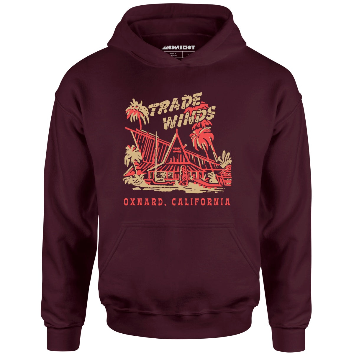 Trade Winds - Oxnard, CA - Vintage Tiki Bar - Unisex Hoodie