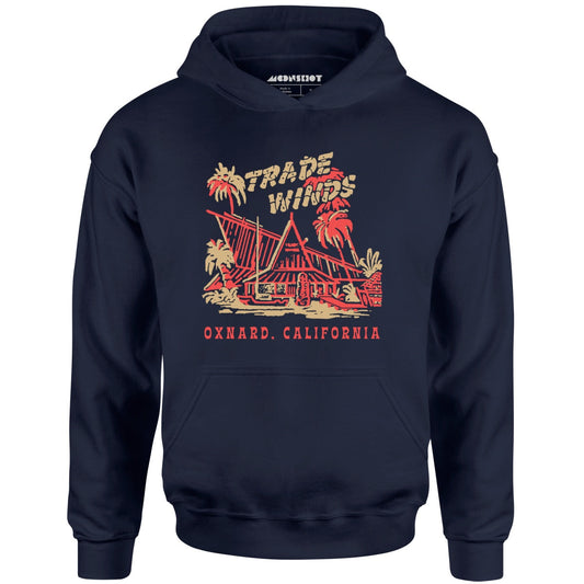 Trade Winds - Oxnard, CA - Vintage Tiki Bar - Unisex Hoodie