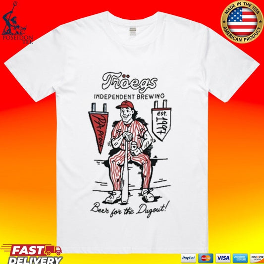 Troegs Independent Brewing Beer For The Dugout Stonewash Denim T-shirt