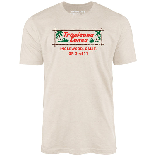 Tropicana Lanes - Inglewood, CA - Vintage Bowling Alley - Unisex T-Shirt
