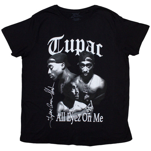 2Pac All Eyez B&W Mens T Shirt Black