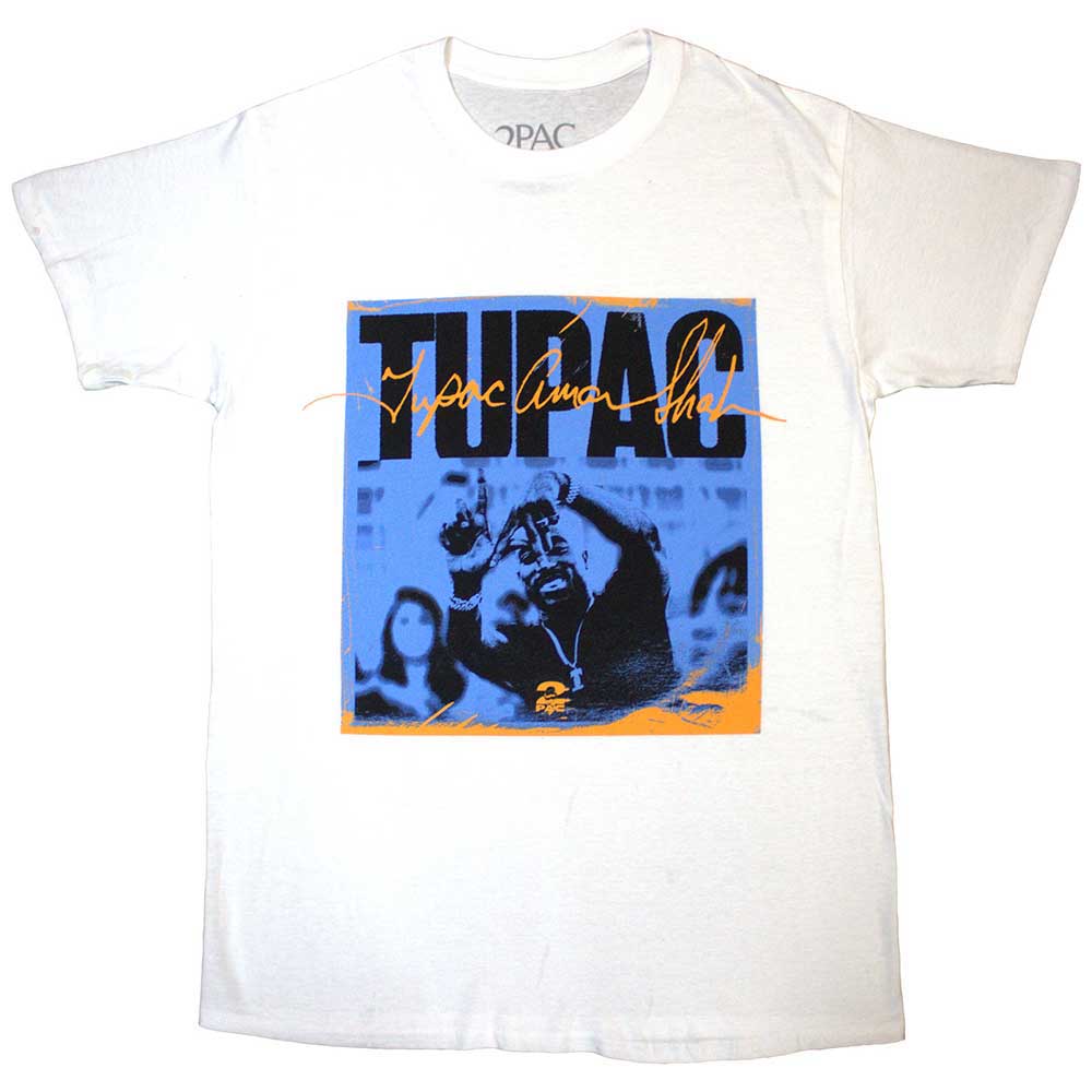 2Pac LA Sign Mens T Shirt White