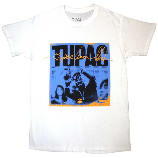2Pac LA Sign Mens T Shirt White