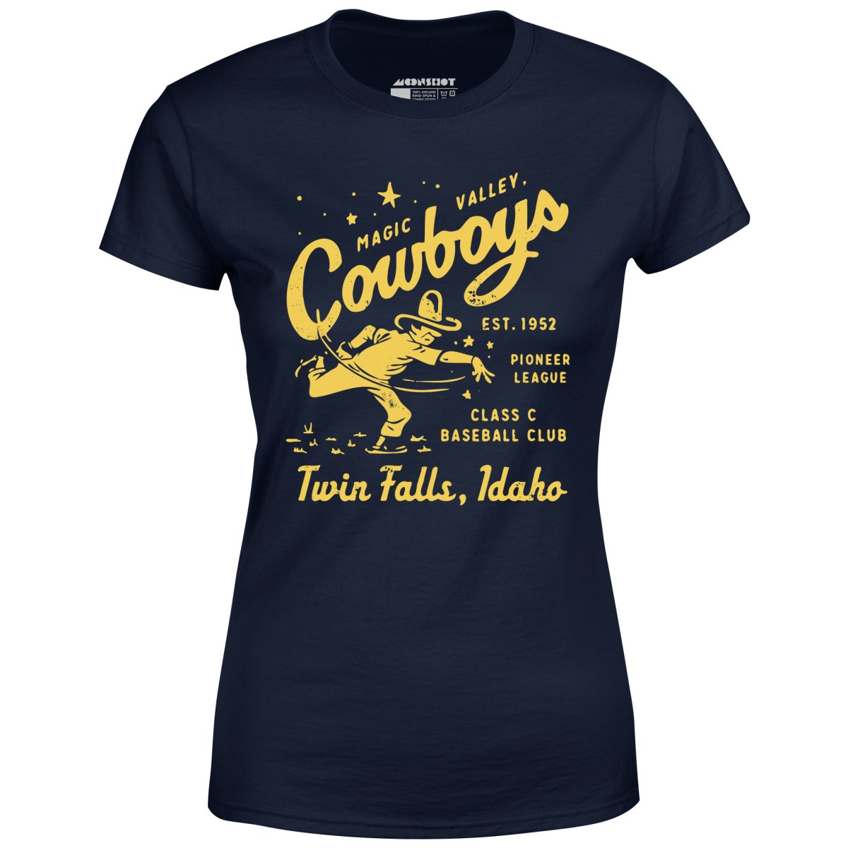 Twin Falls Magic Valley Cowboys - Idaho - Vintage Defunct Baseball Teams - Women's T-Shirt