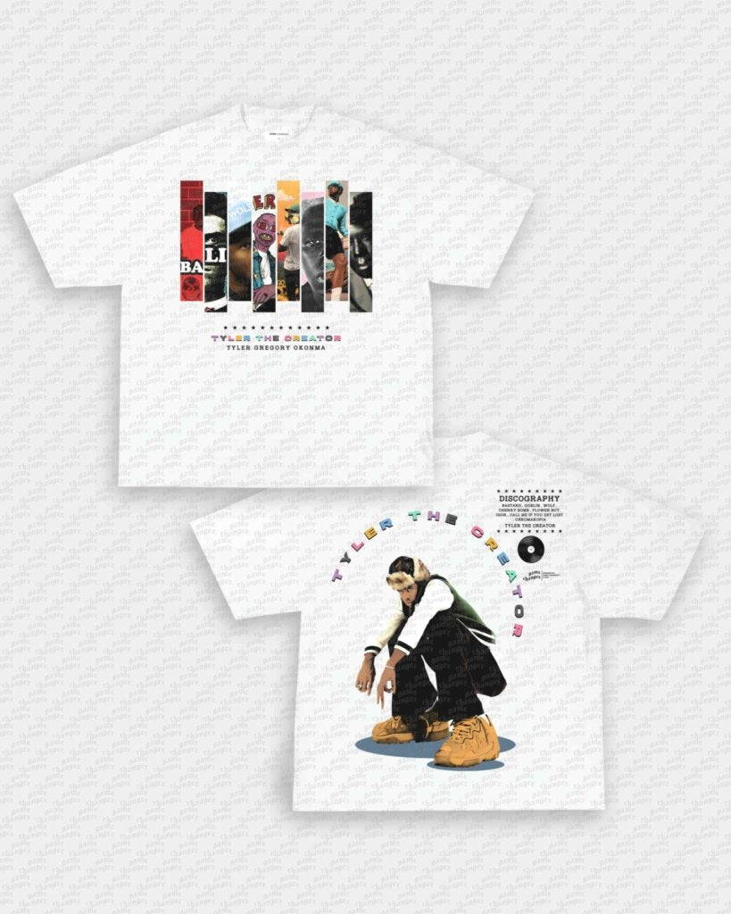 TYLER DISCOGRAPHY TEE - [DS] - clothing by TeeHivey.com (Image 1)