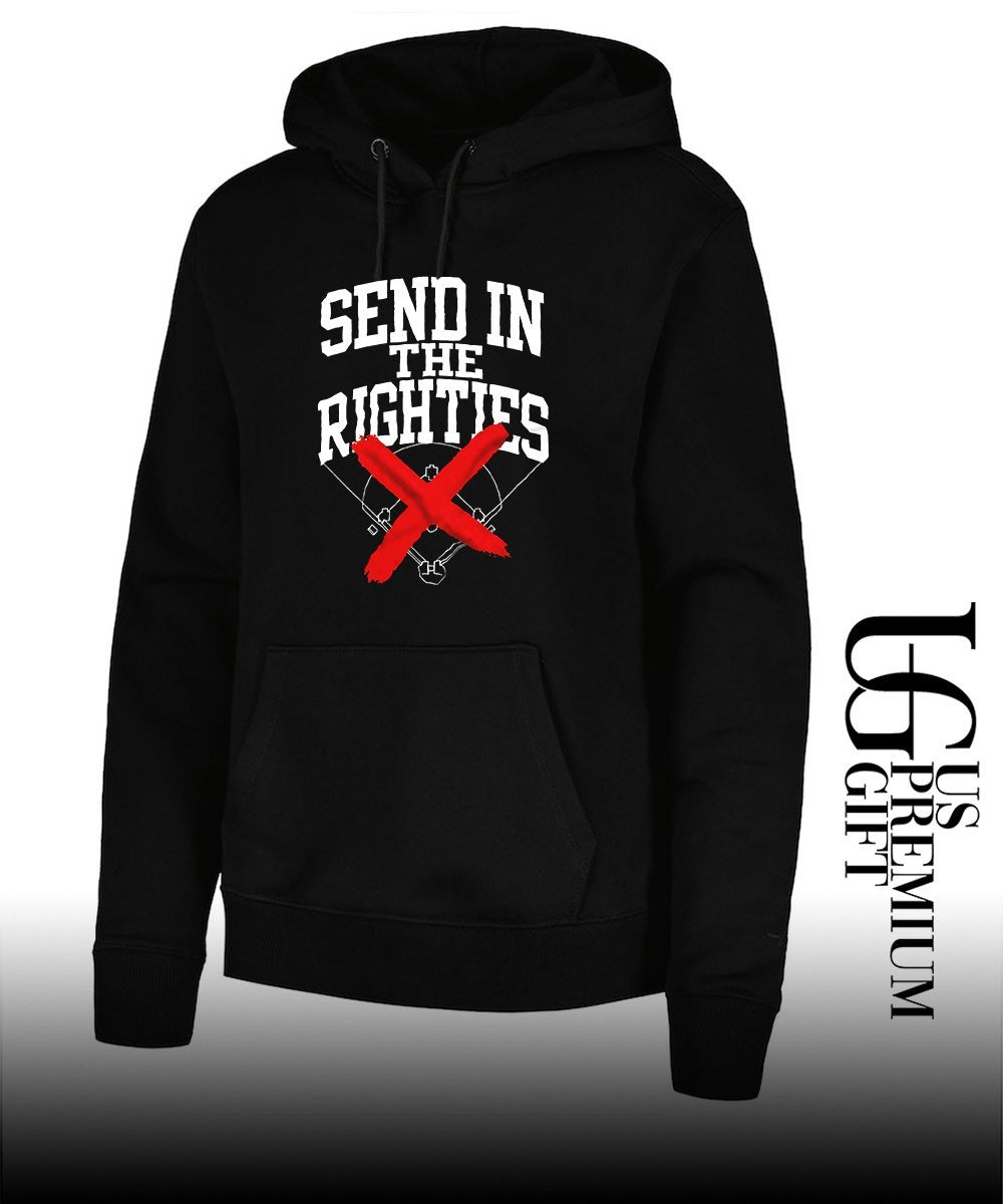 Send in the Righties baseball no more right handed players field sports shirt