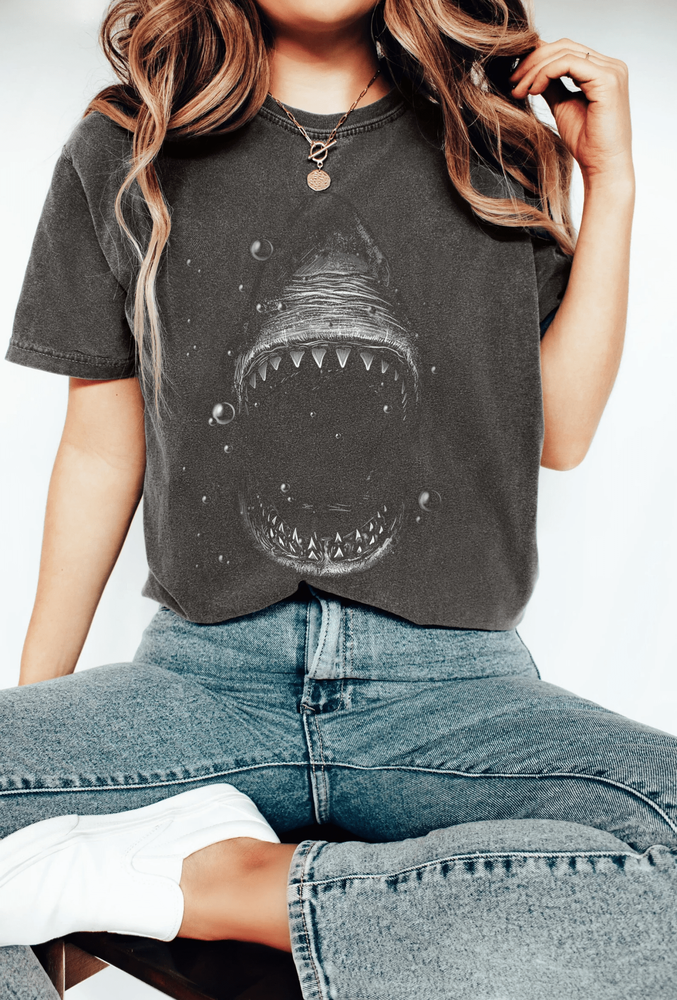 Unique Vintage Shark T-shirt