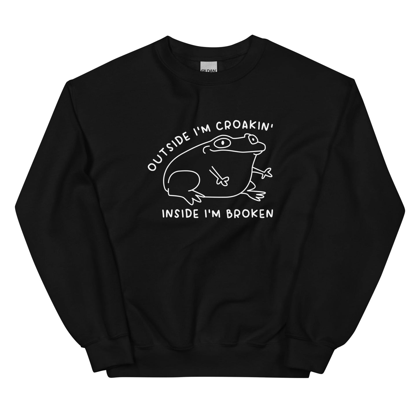 Outside I'm Croakin' Unisex Sweatshirt