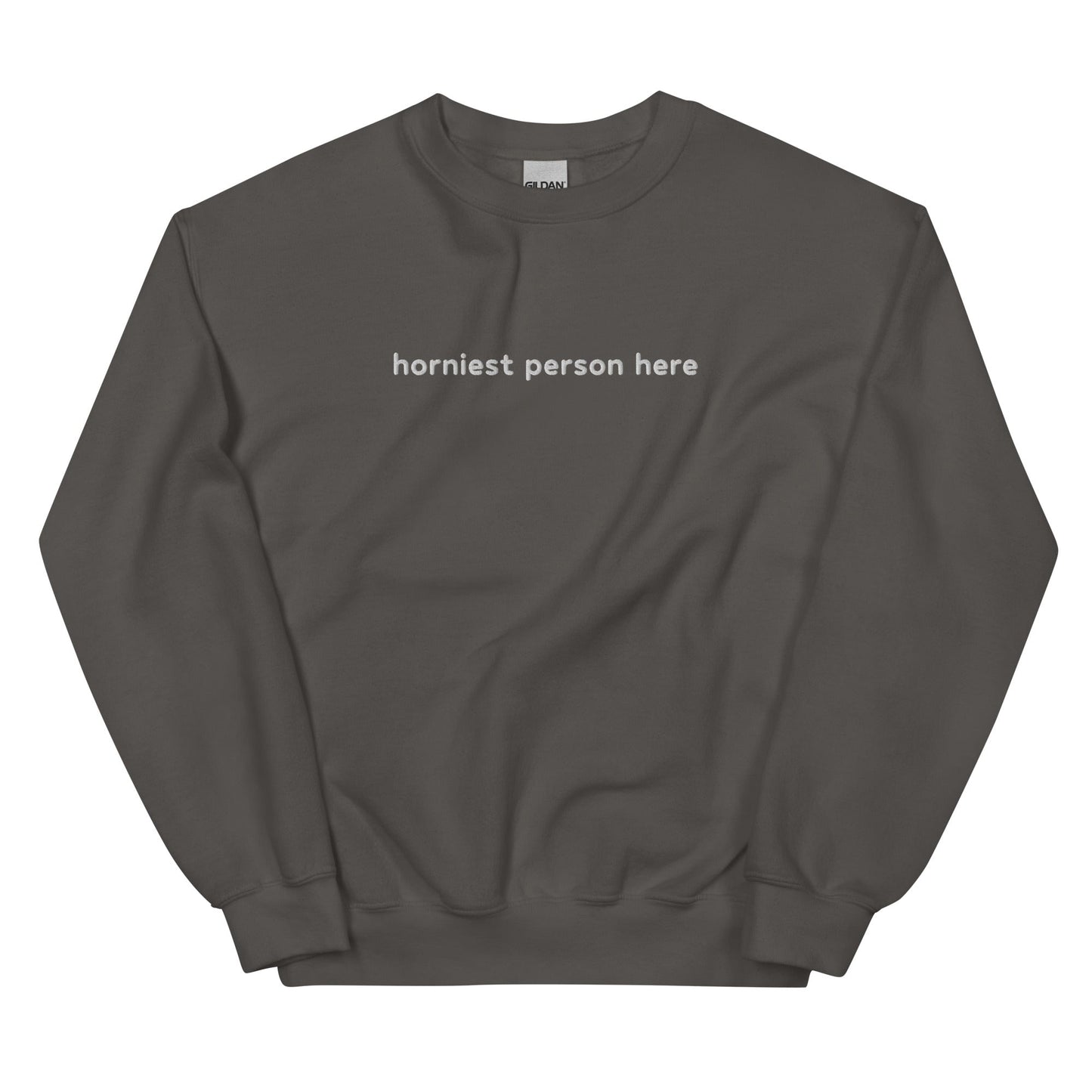 Horniest Person Here Unisex Sweatshirt