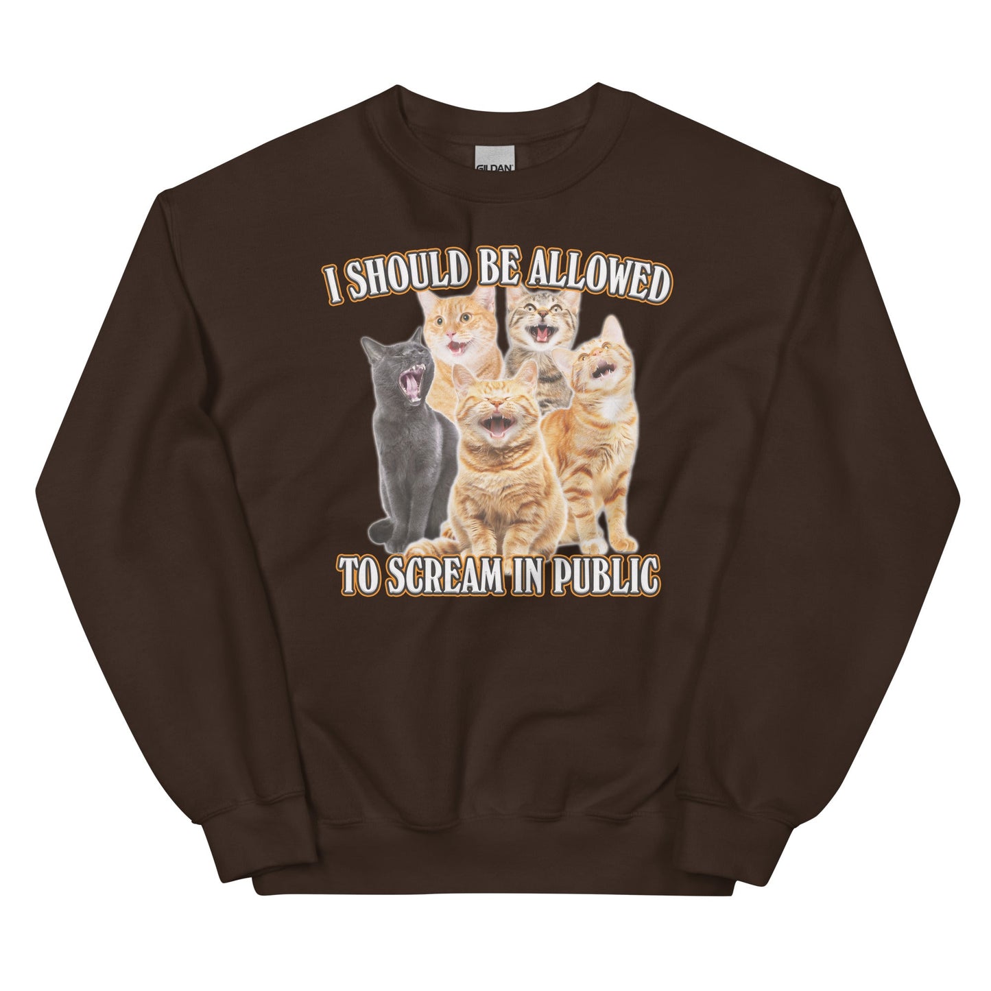 Allowed to Scream in Public Unisex Sweatshirt