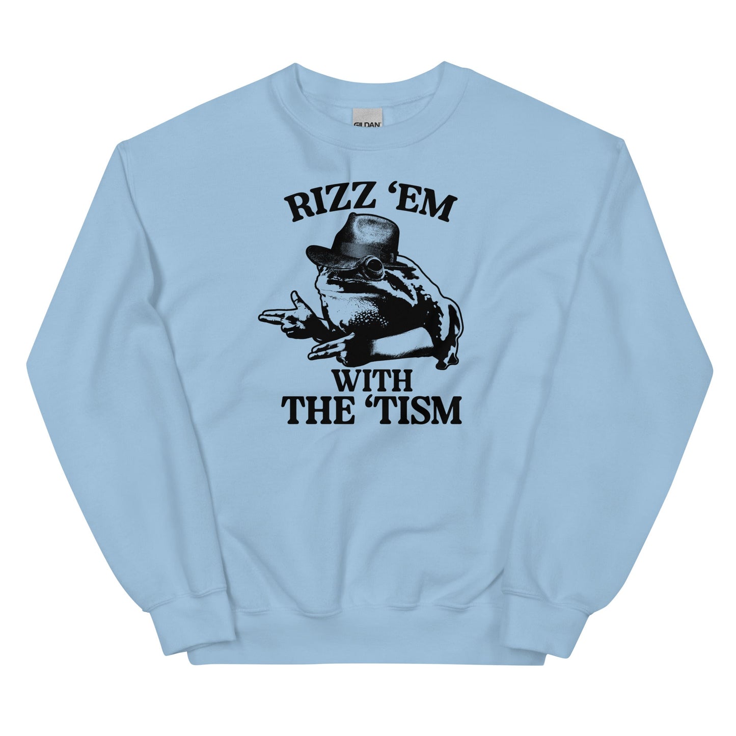 Rizz 'Em With the 'Tism (Frog) Unisex Sweatshirt