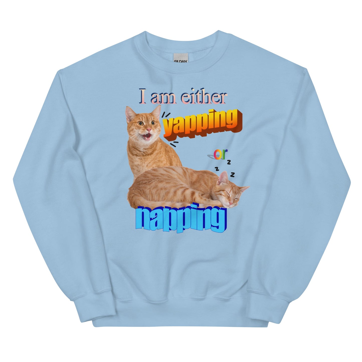 I Am Either Yapping or Napping Unisex Sweatshirt