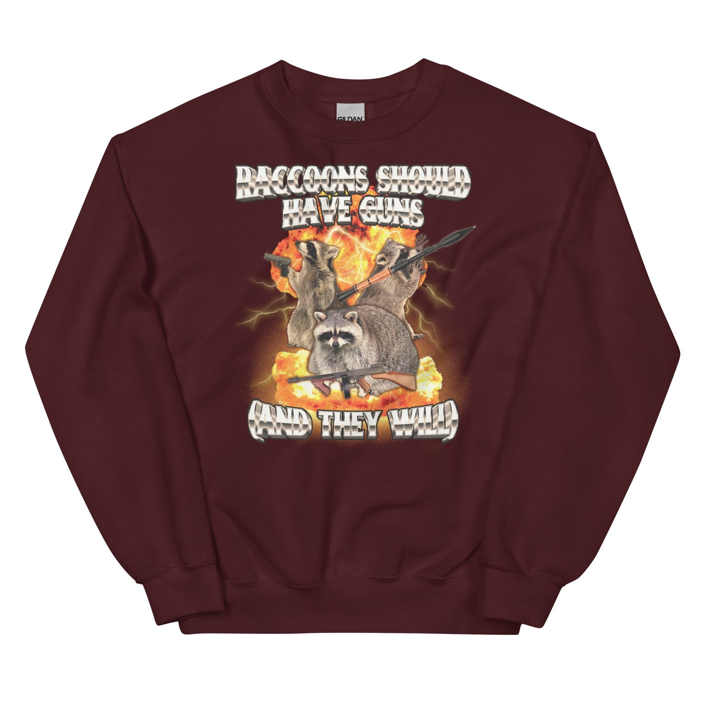 Raccoons Should Have Guns Unisex Sweatshirt