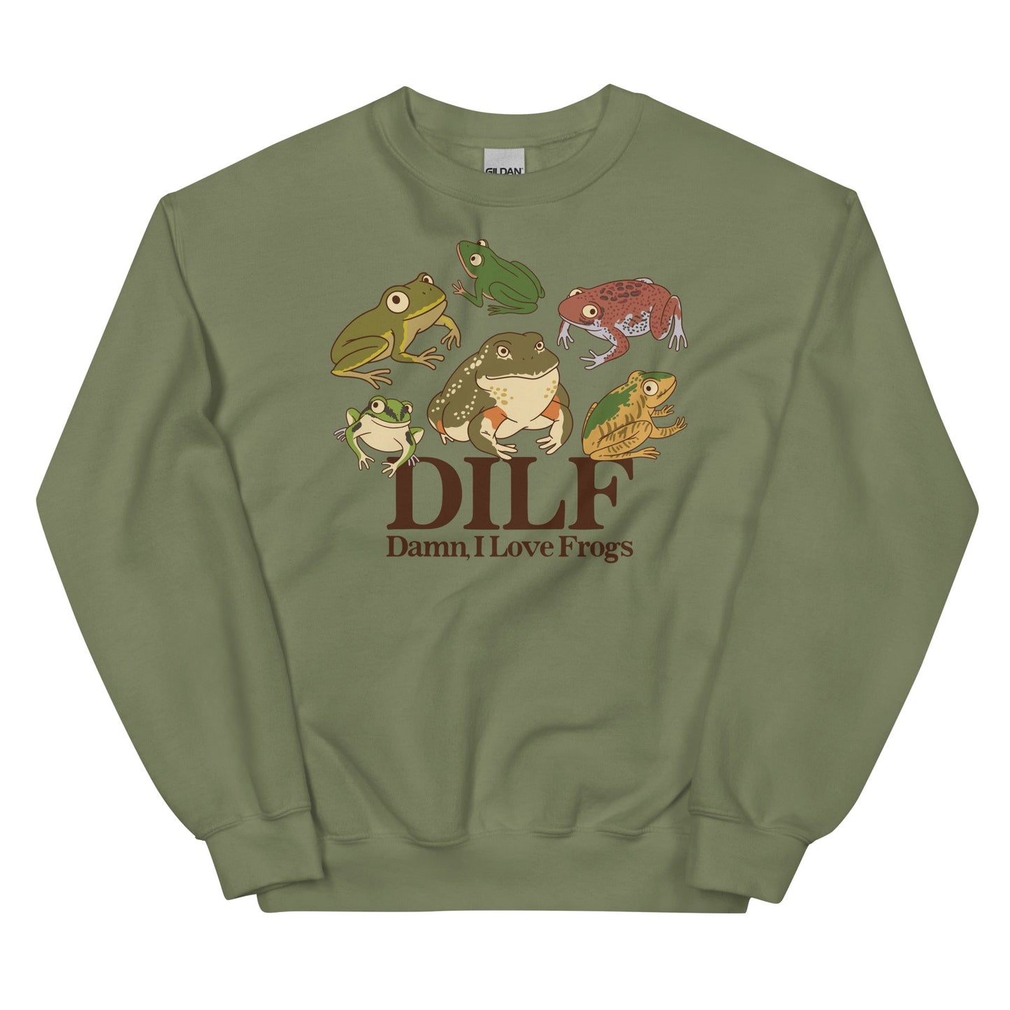 DILF (Damn, I Love Frogs) Unisex Sweatshirt