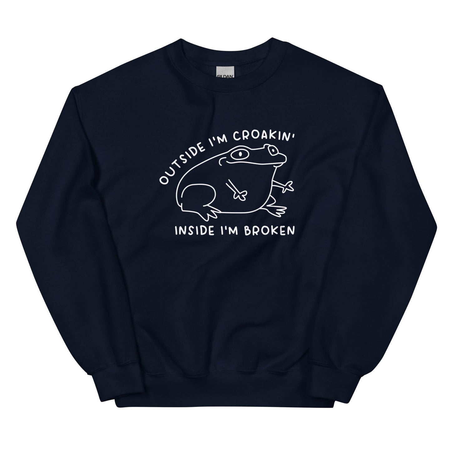 Outside I'm Croakin' Unisex Sweatshirt