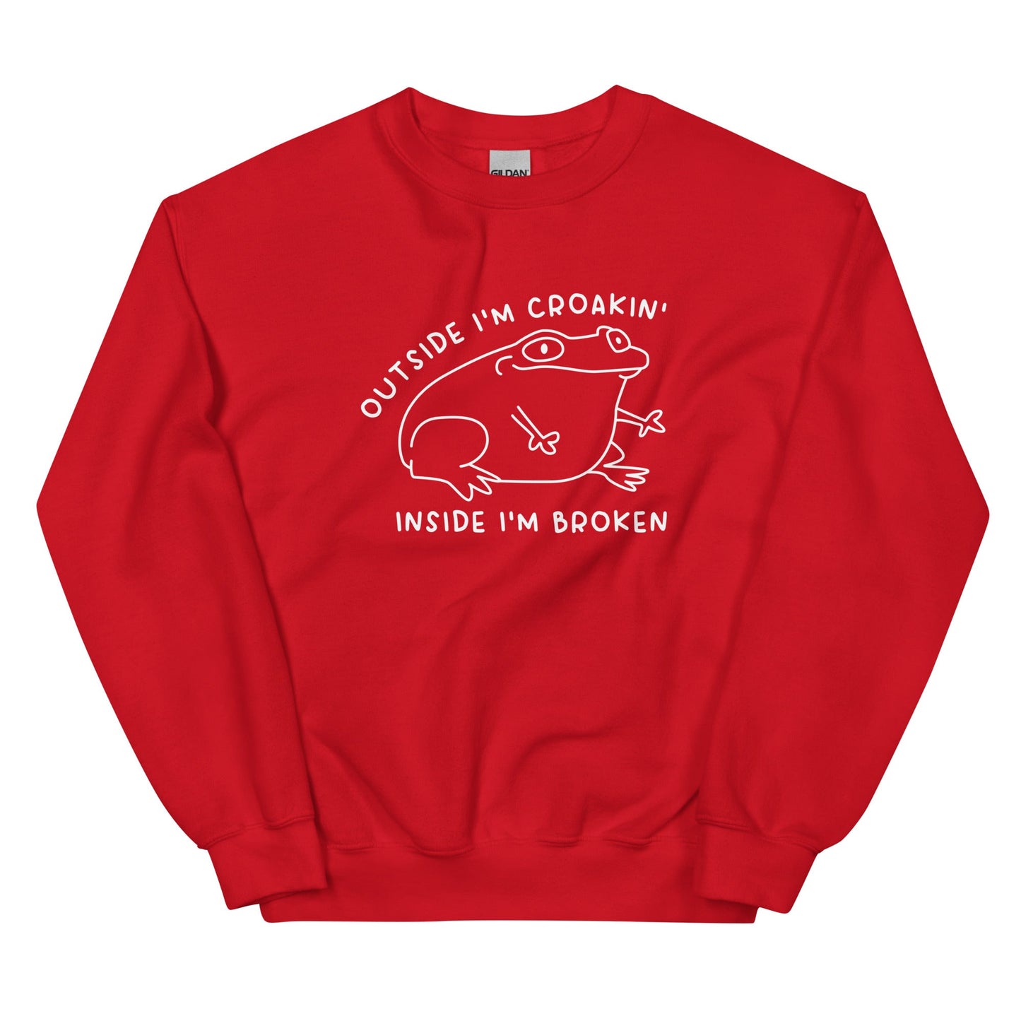 Outside I'm Croakin' Unisex Sweatshirt