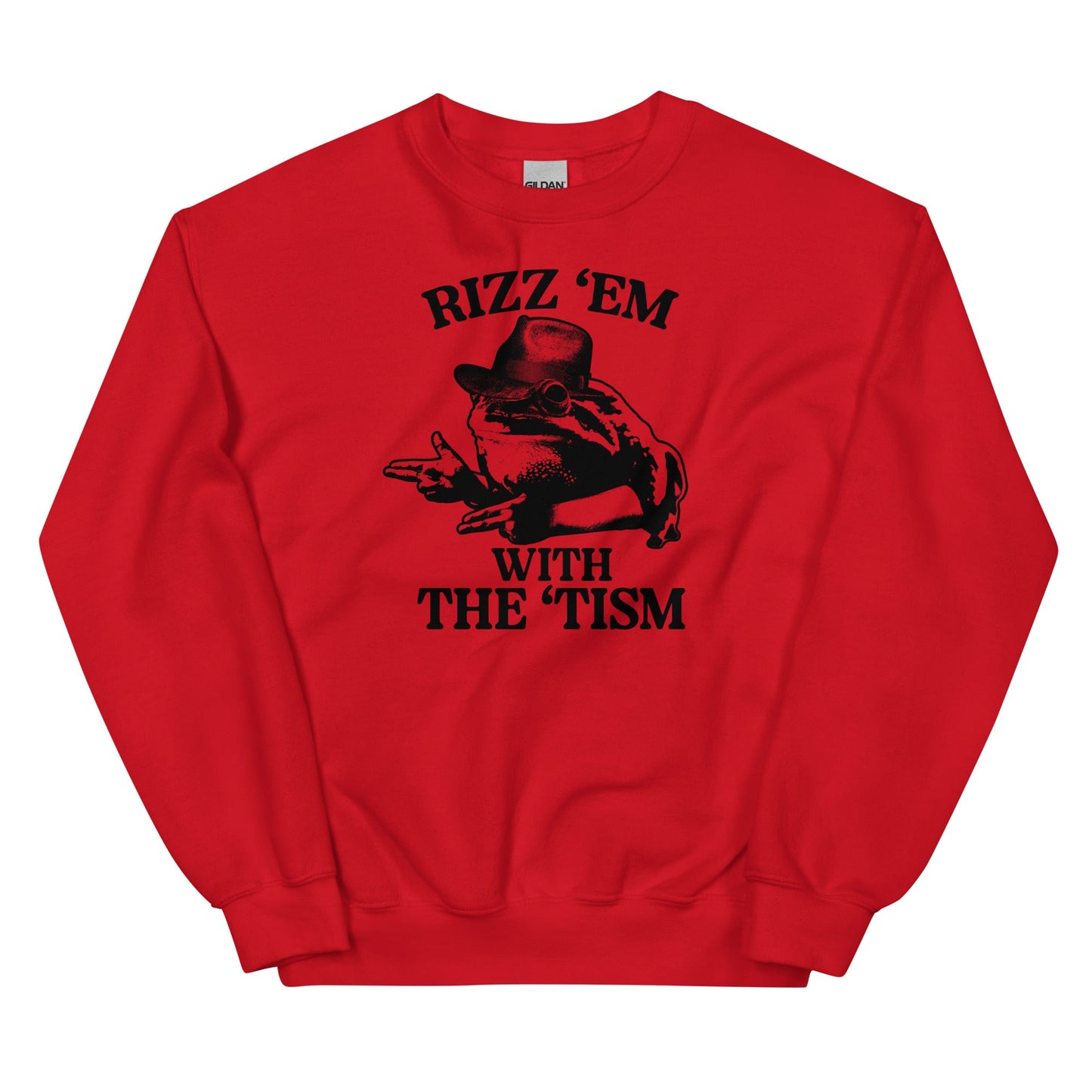 Rizz 'Em With the 'Tism (Frog) Unisex Sweatshirt