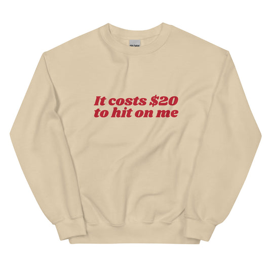 It Costs $20 to Hit on Me Unisex Sweatshirt