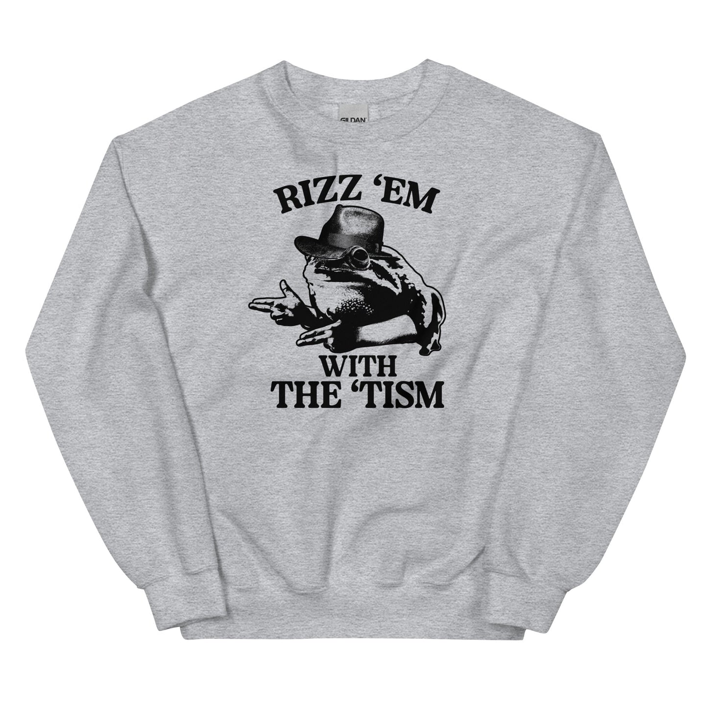 Rizz 'Em With the 'Tism (Frog) Unisex Sweatshirt