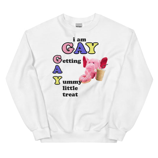 GAY (Getting a Yummy Treat) Unisex Sweatshirt