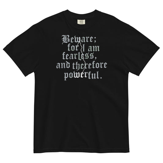 Beware; For I Am Fearless, And Therefore Powerful Men's Relaxed Fit Tee