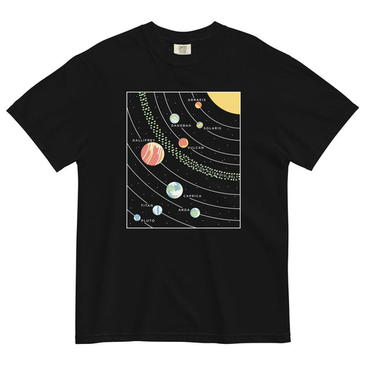 9 Planets Men's Relaxed Fit Tee