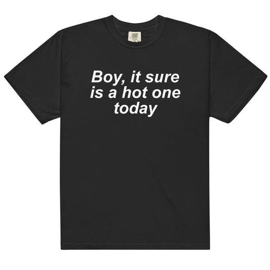 Boy It Sure is a Hot One Unisex t-shirt
