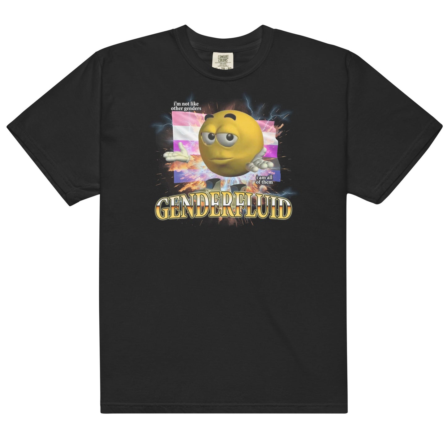 Hardcore Genderfluid Unisex t-shirt