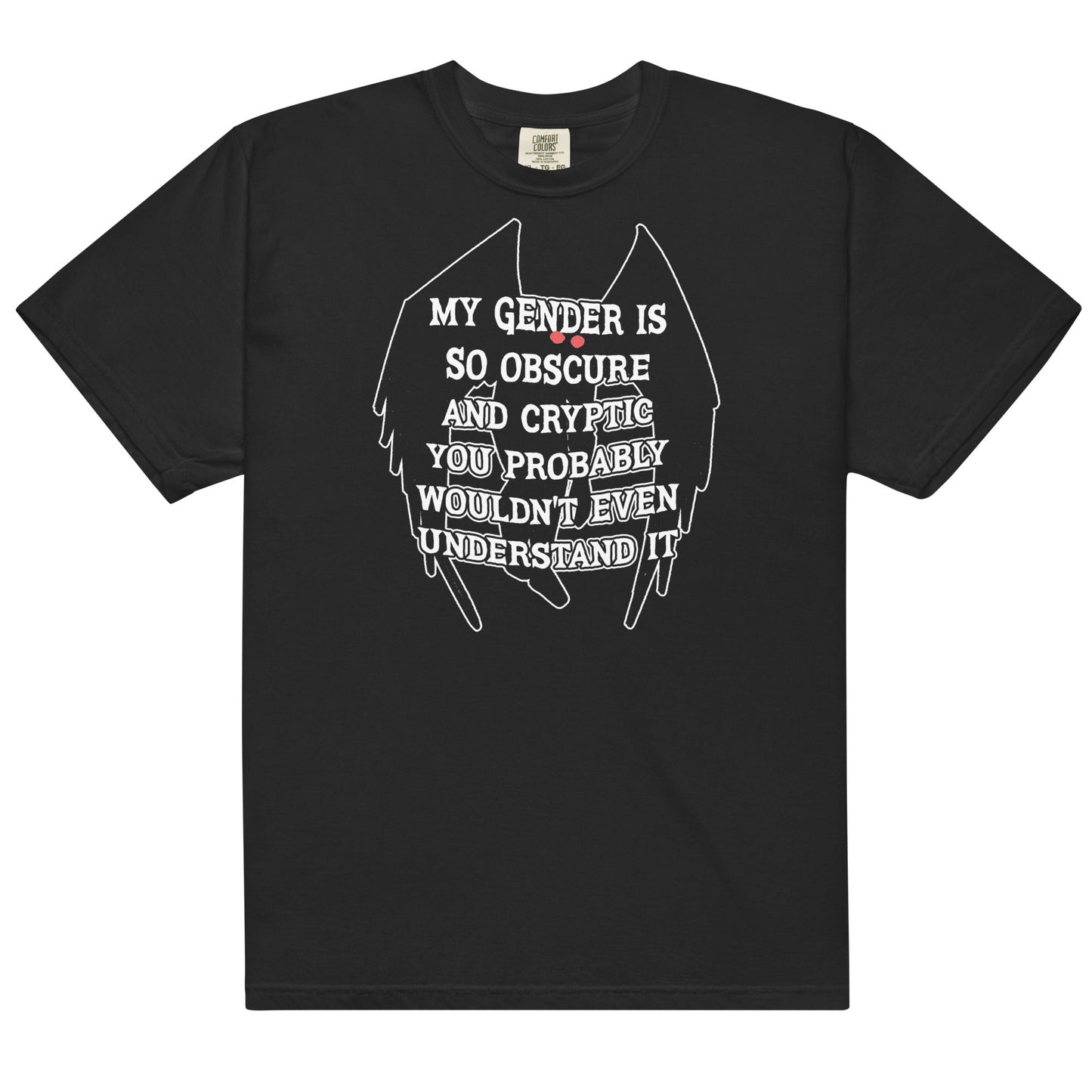 Gender Is Obscure and Cryptic (Mothman) Unisex t-shirt