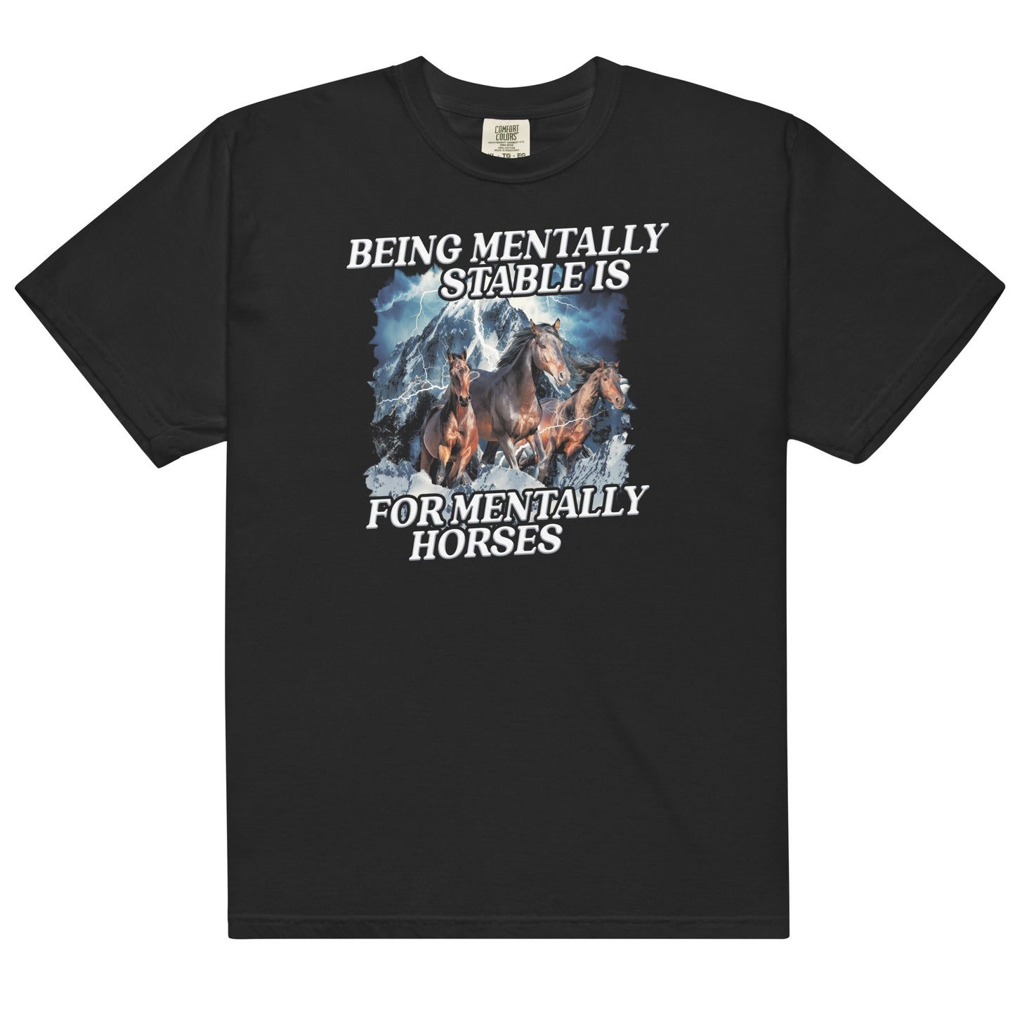 Mentally Horse Unisex t-shirt