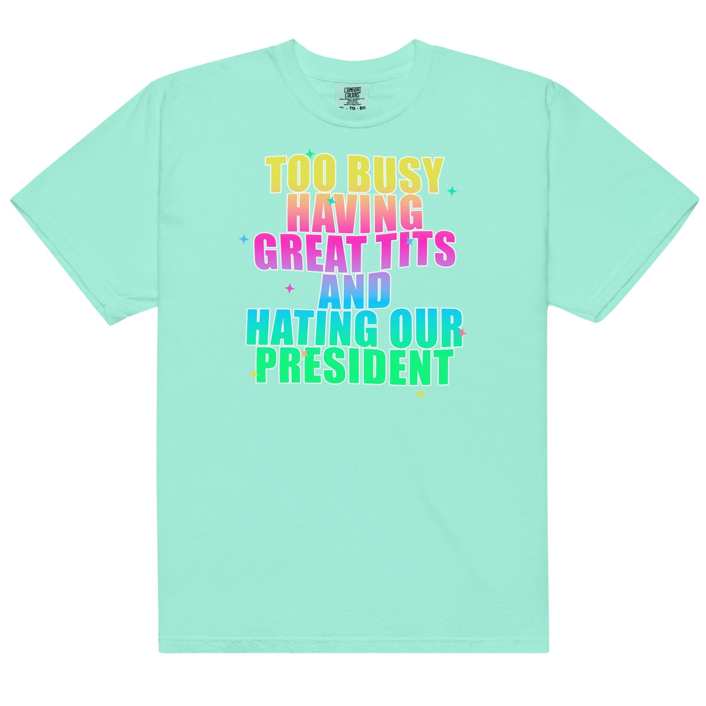 Great Tits and Hating the President Unisex t t-shirt