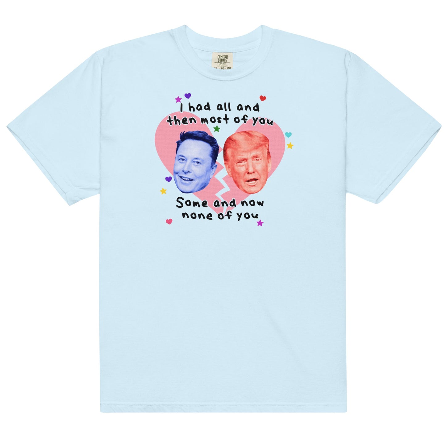 Trump and Musk Divorce Unisex t-shirt