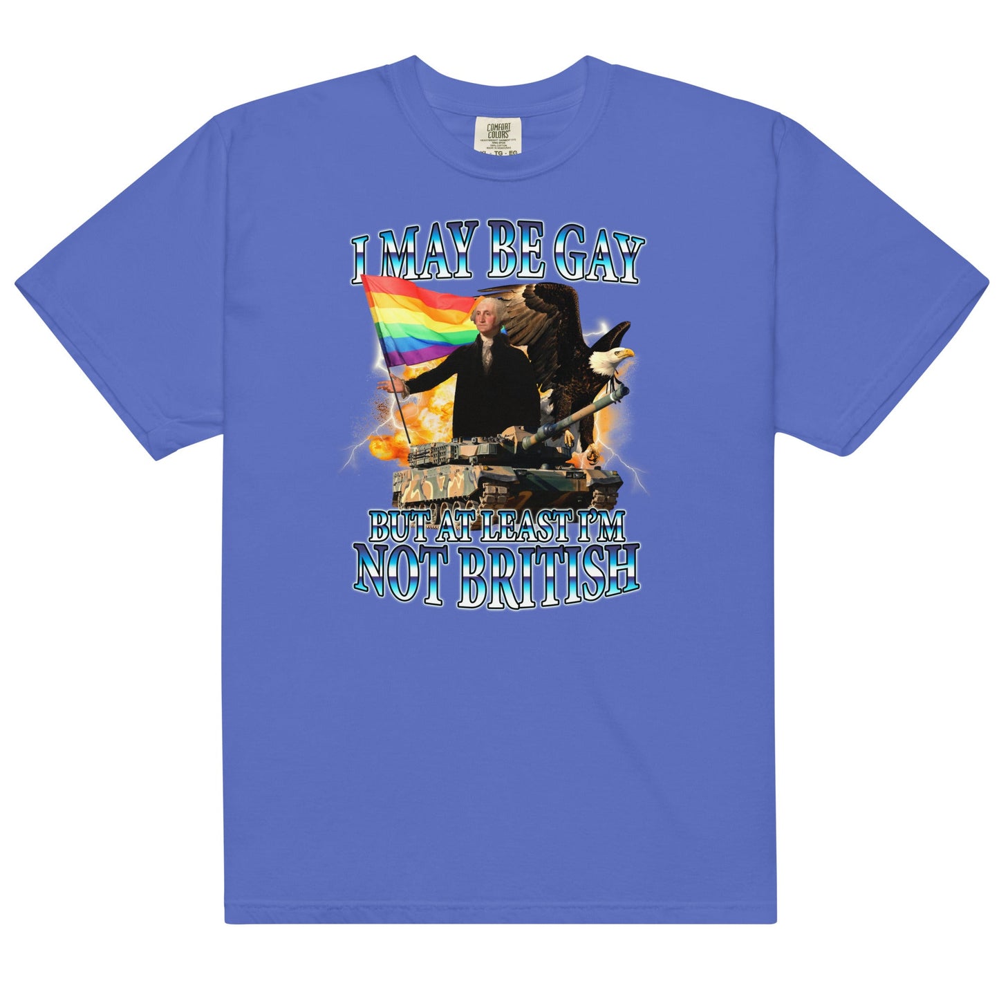 I May Be Gay (Not British) Unisex t-shirt