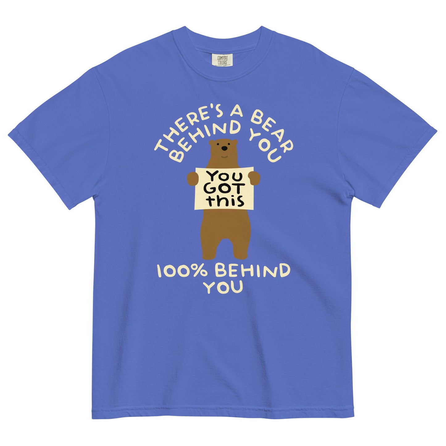 There's A Bear Behind You, 100% Behind You Men's Relaxed Fit Tee