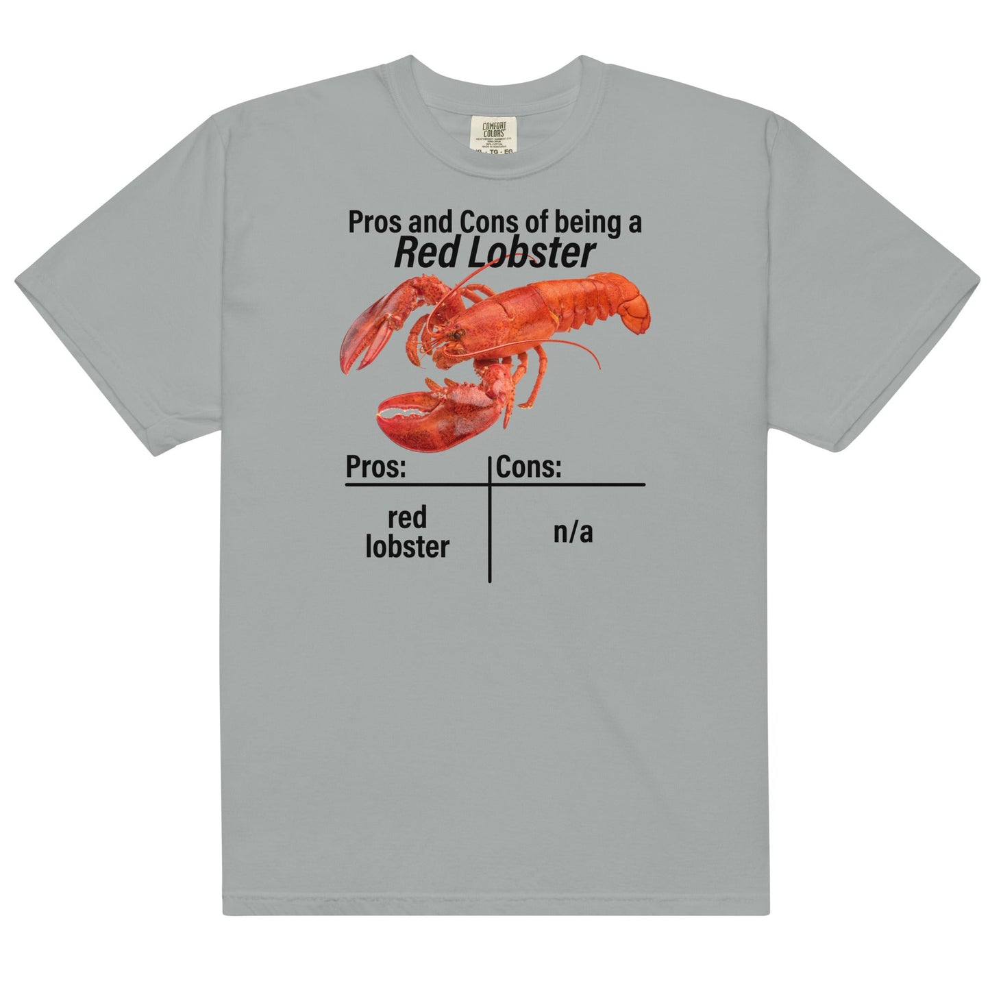 Red Lobster Pros and Cons Unisex t-shirt