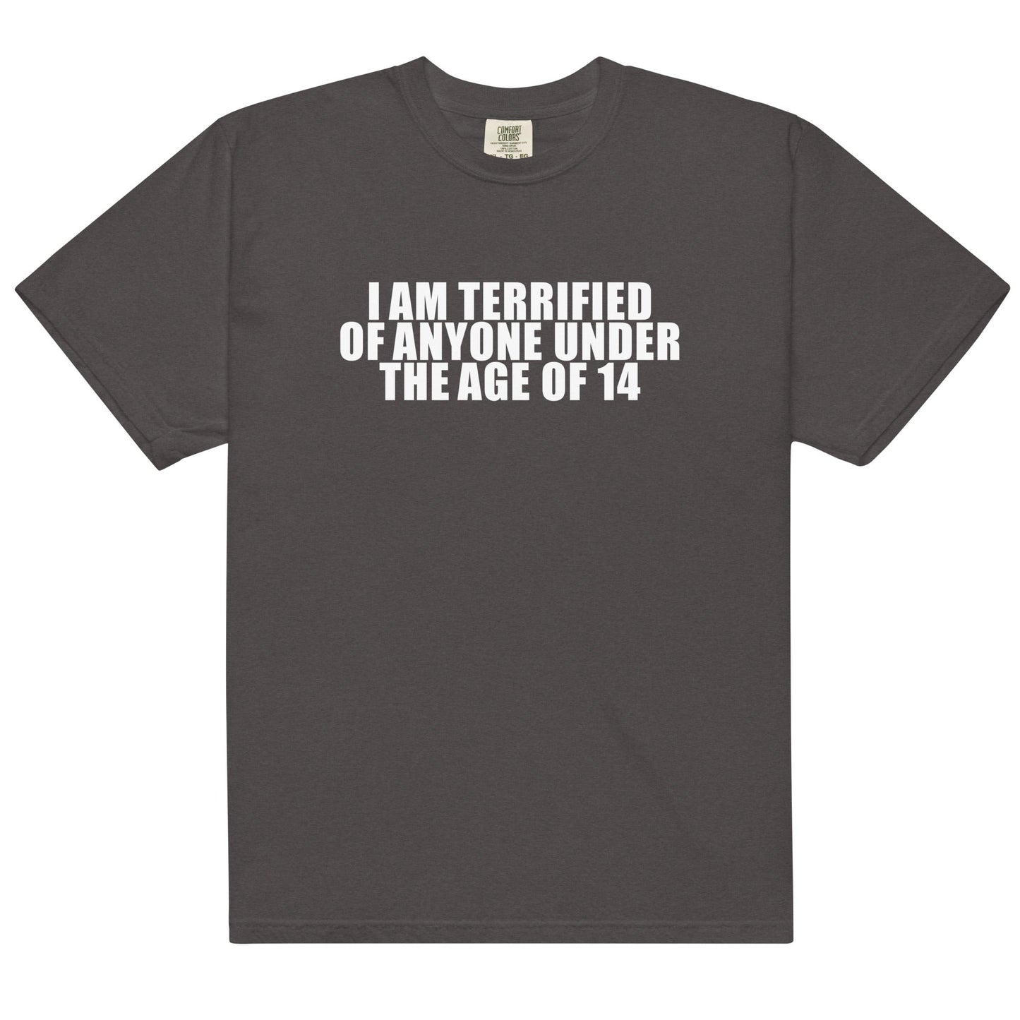 Terrified of Anyone Under 14 Unisex t-shirt