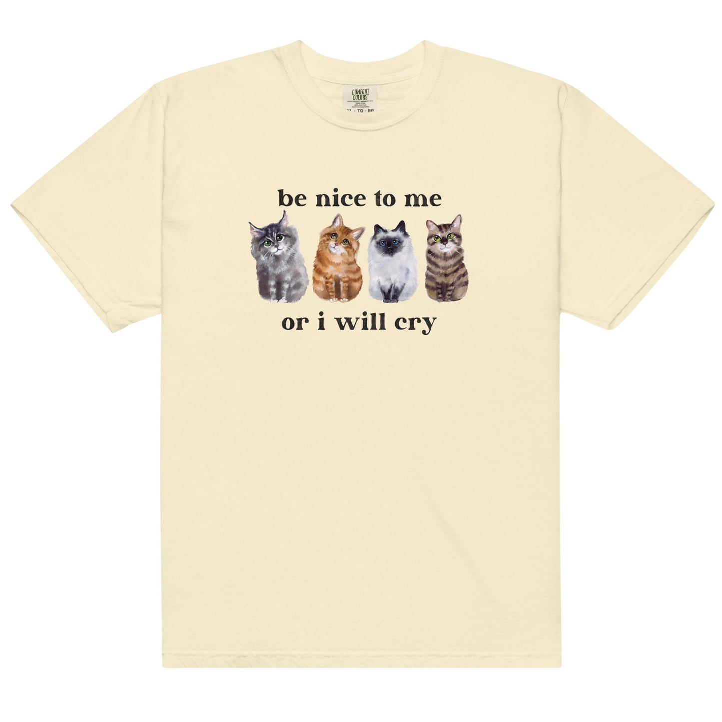 Be Nice to Me Or I Will Cry Unisex t-shirt