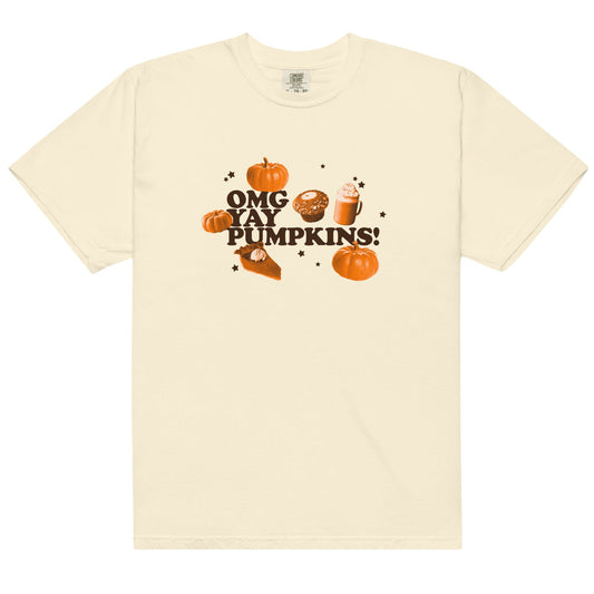 OMG YAY PUMPKINS Unisex t-shirt