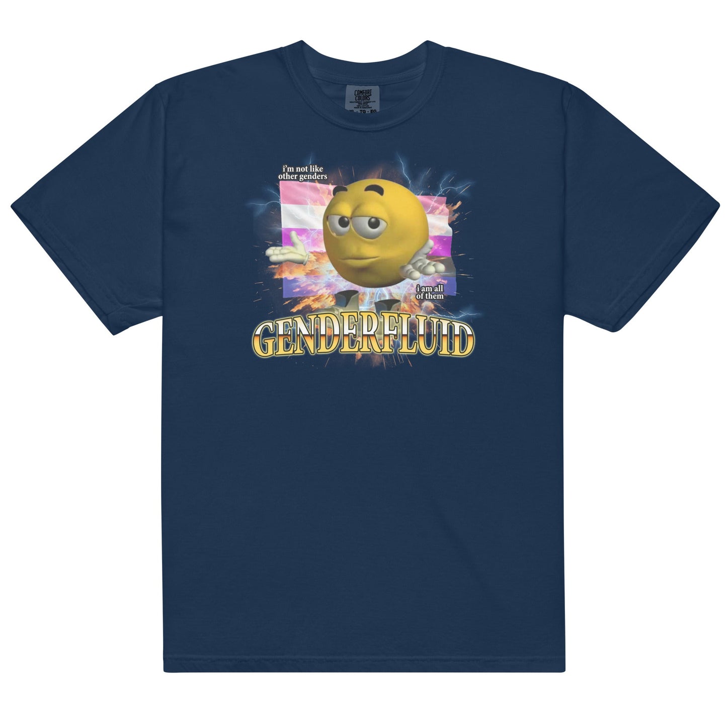 Hardcore Genderfluid Unisex t-shirt