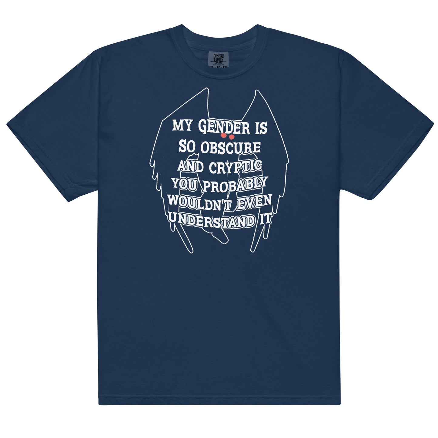 Gender Is Obscure and Cryptic (Mothman) Unisex t-shirt