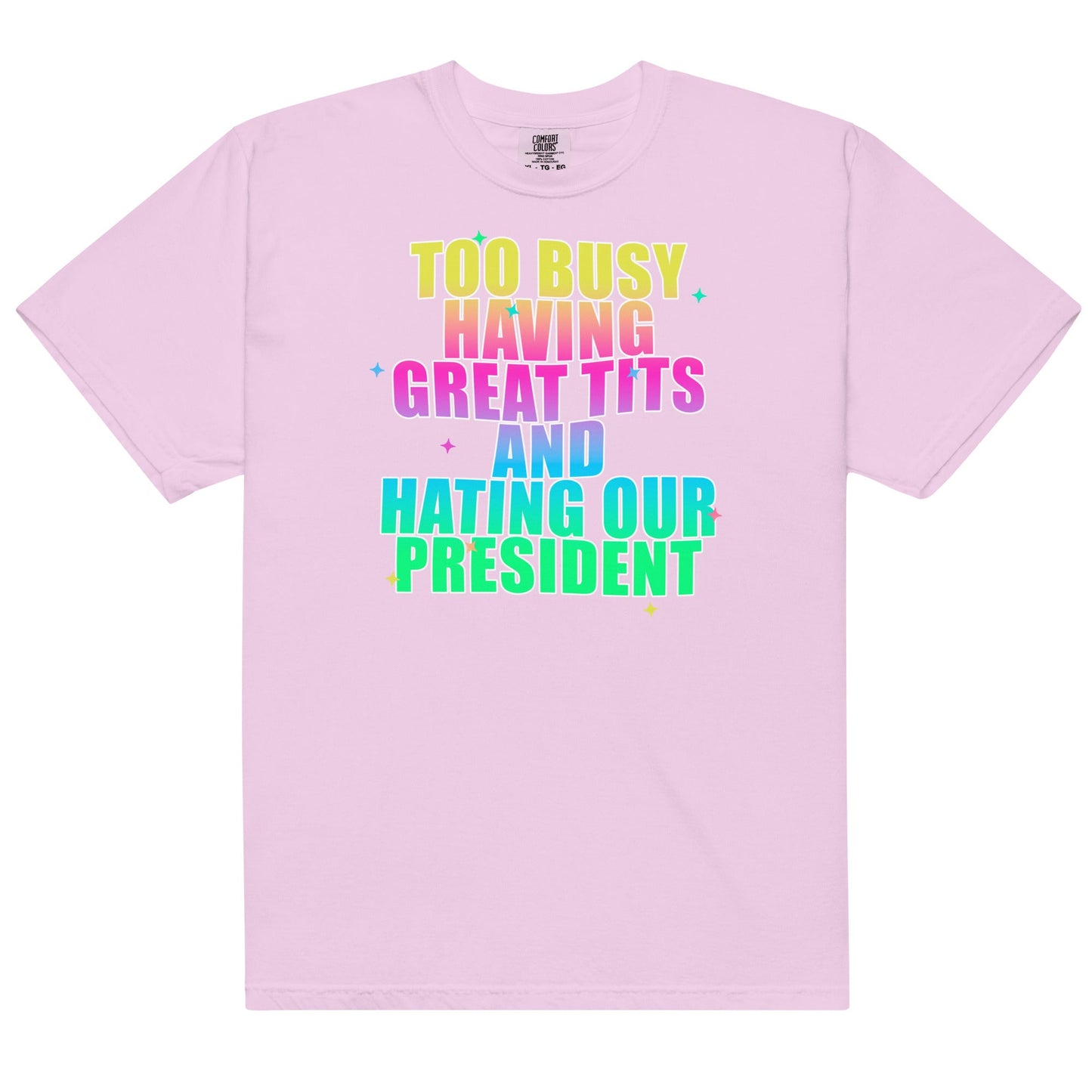 Great Tits and Hating the President Unisex t t-shirt