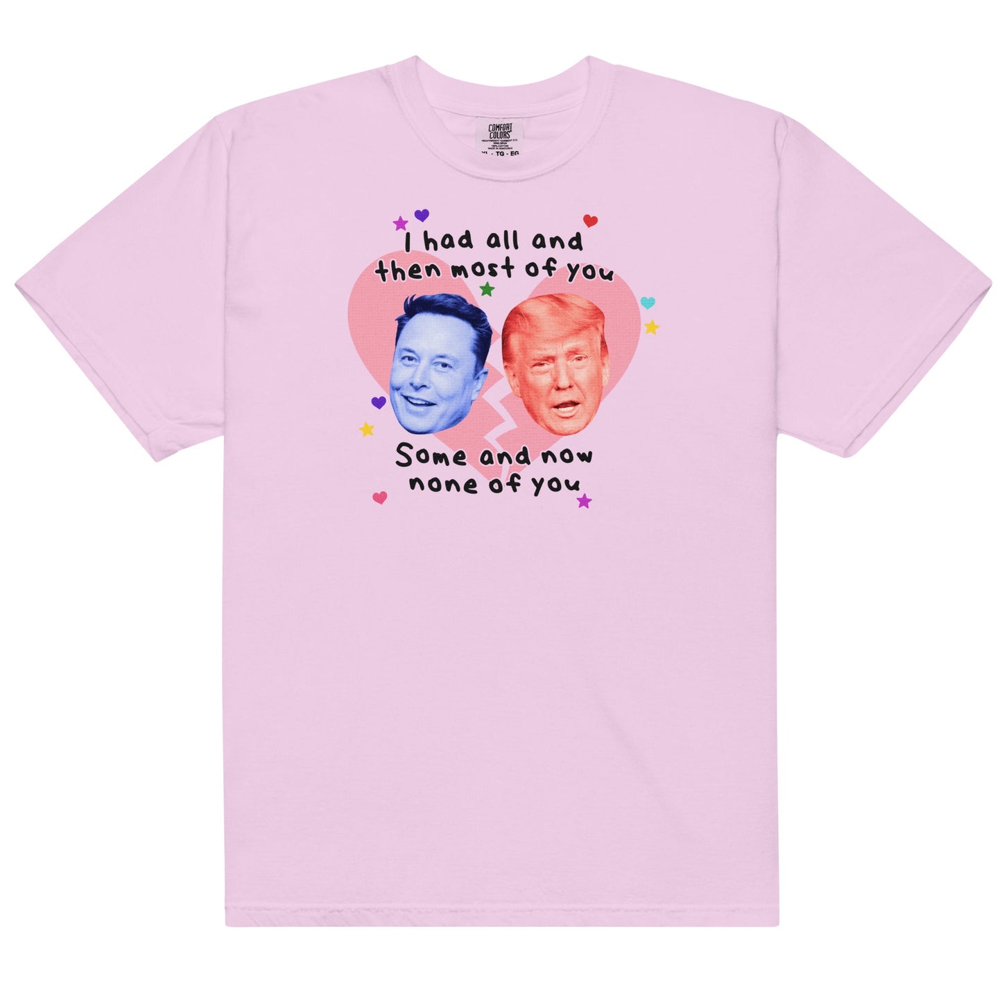Trump and Musk Divorce Unisex t-shirt