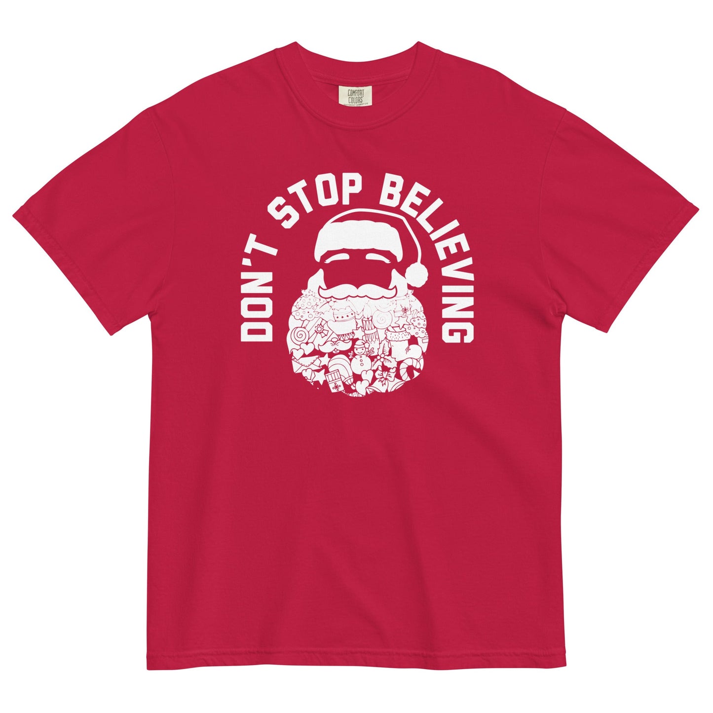 Don't Stop Believing Santa Men's Relaxed Fit Tee