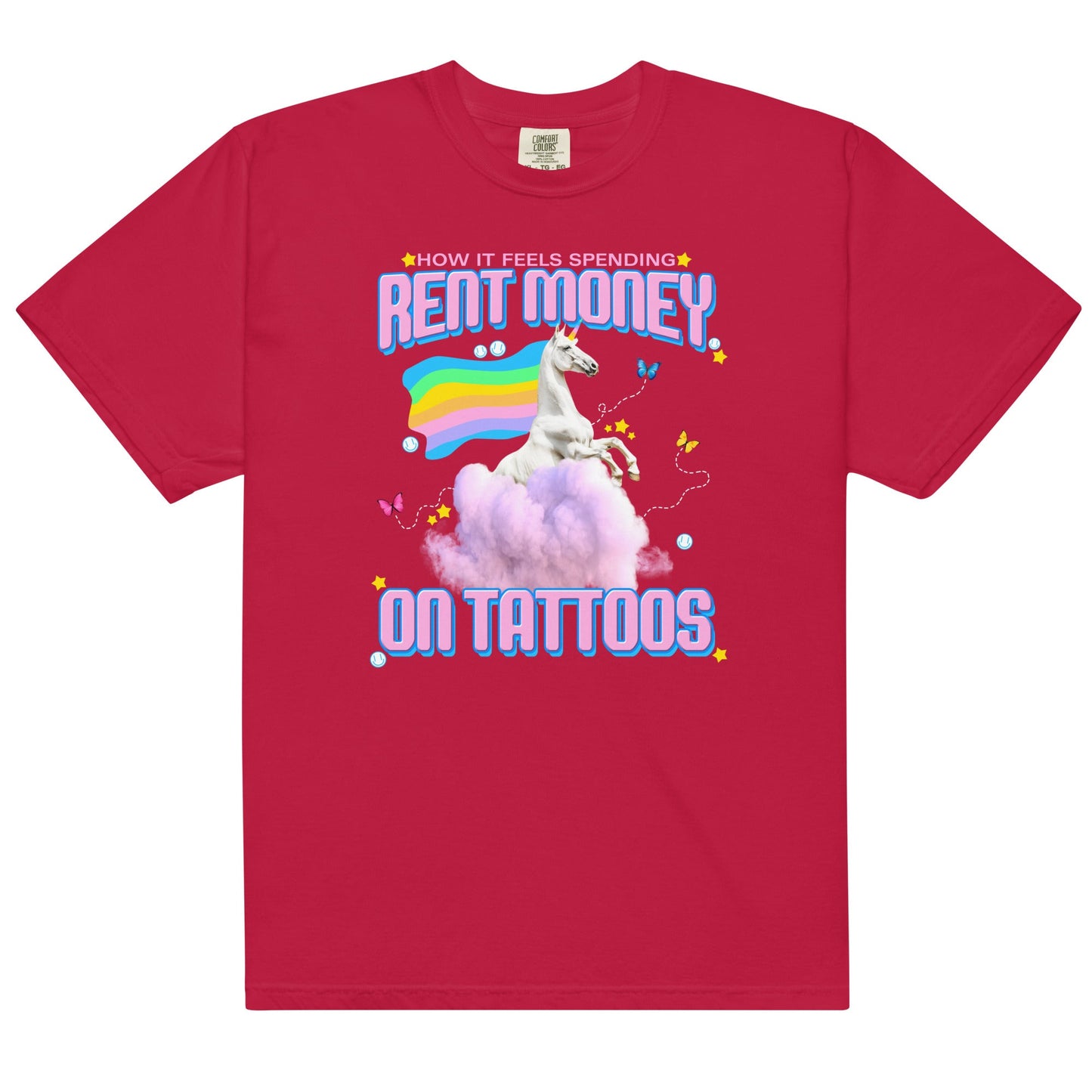 Rent Money on Tattoos Unisex t-shirt
