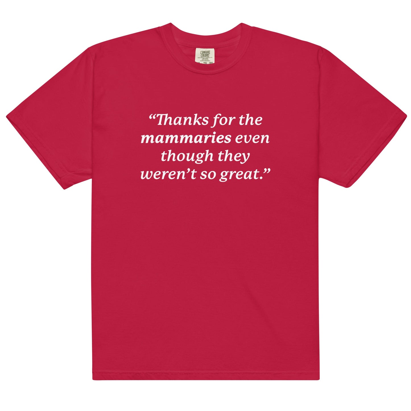 Thanks For the Mammaries Unisex t-shirt
