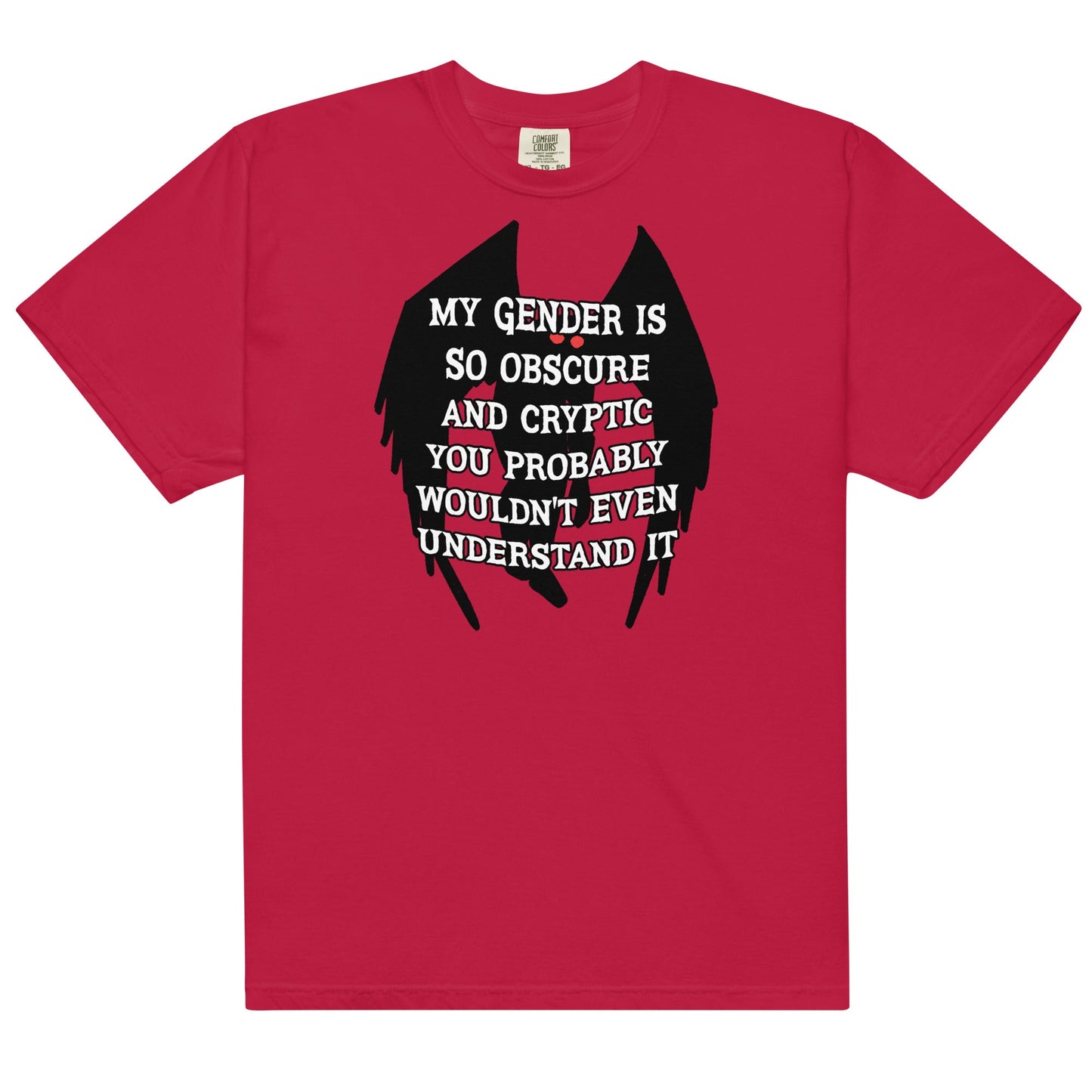 Gender Is Obscure and Cryptic (Mothman) Unisex t-shirt