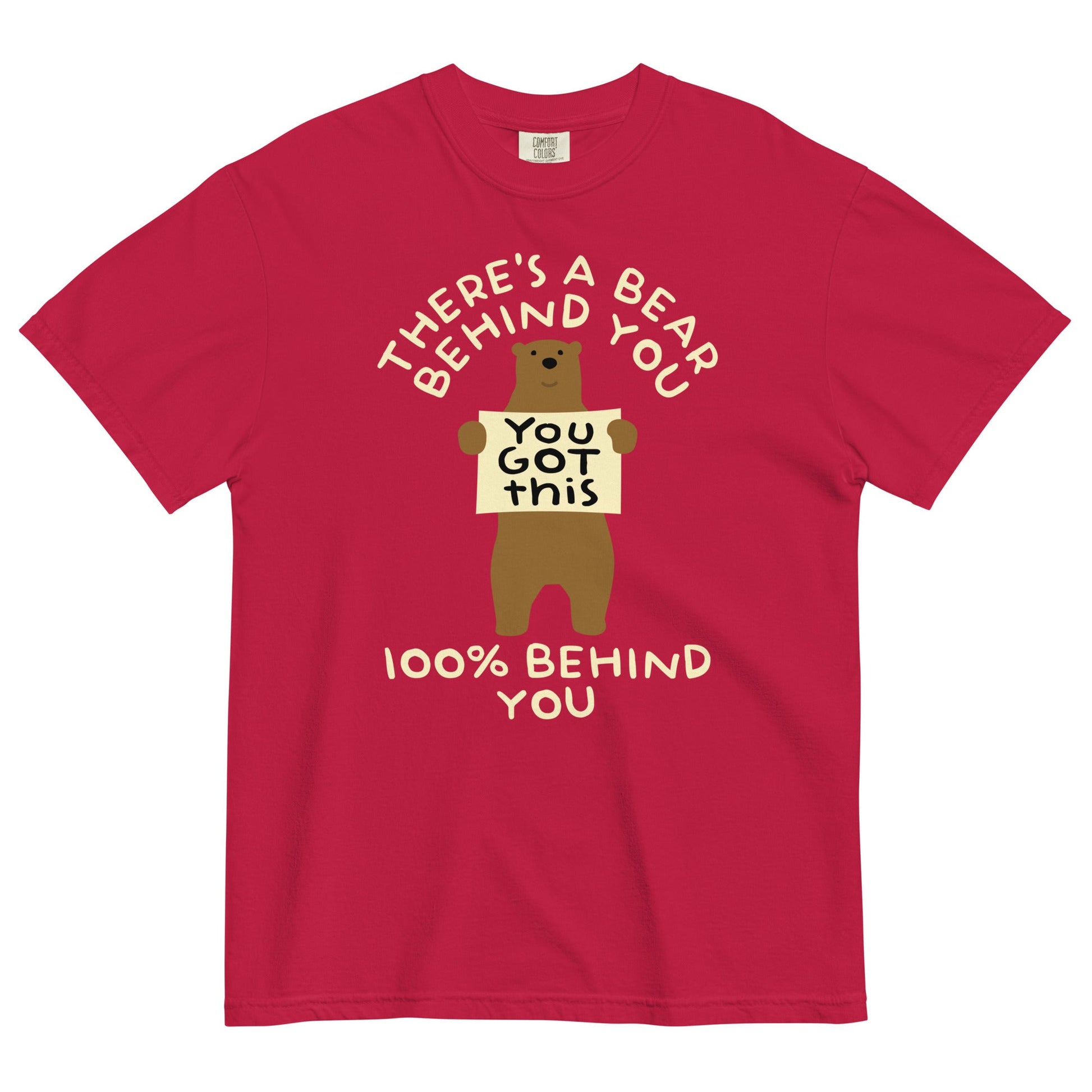 There's A Bear Behind You, 100% Behind You Men's Relaxed Fit Tee