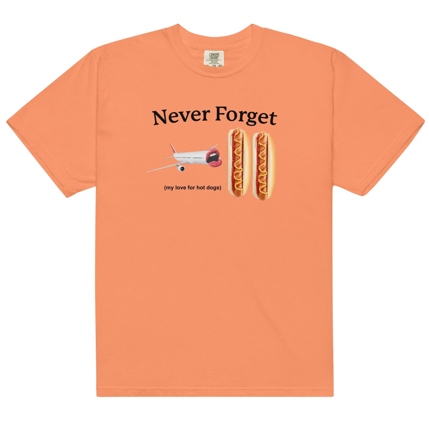 Never Forget My Love For Hot Dogs Unisex t-shirt