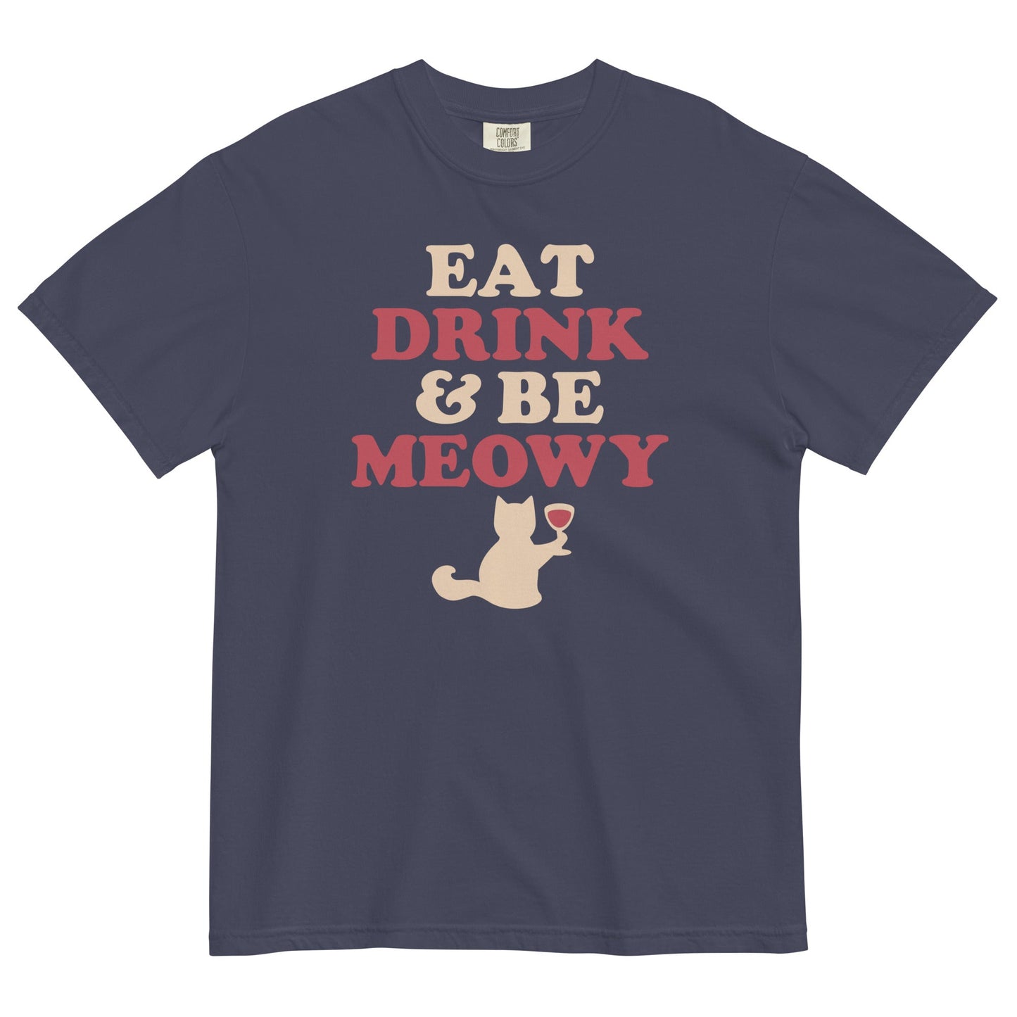 Eat Drink & Be Meowy Men's Relaxed Fit Tee